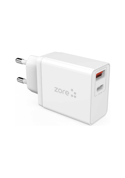 Alan Tech Xmac Serisi Zr-x2 Micro 2 İn 1 Şarj Seti - Beyaz Beyaz