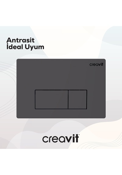 Creavit Arc Mat Antrasit Boyalı Kumanda Paneli GP8002.04 Antrasit