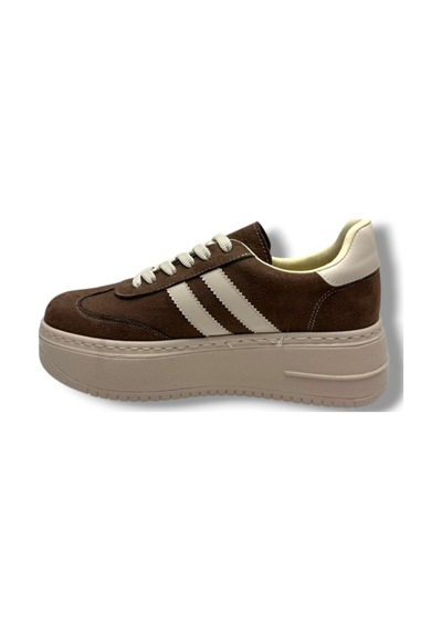 Şanzelize K16-26 Süet Deri Yüksek Anatomik Taban Bağcıklı Kadın Sneaker Kahve Bej Kahverengi Şanzelize K16-26 Süet Deri Yüksek Anatomik Taban Bağcıklı Kadın Sneaker Kahve Bej Kahverengi