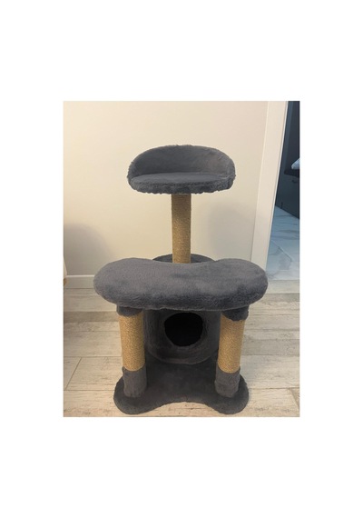 Konforlu Kedi Dinlenme Alanlı- Kedi Evi-kedi Oyun Parkı-kedi Tırmalama 75 Cm