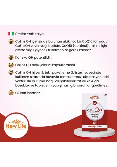 Coenz Qh Ubikinol 60 Kapsül