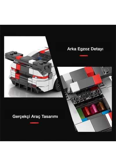 Reobrix Creator 683 Dodge Viper Spor Araba Yaratıcı Yapı Blok Seti Building Blocks - 419 Parça