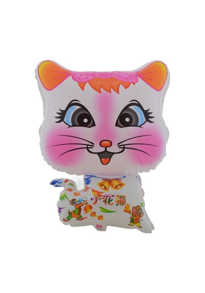 Beyaz Kedi Büyük Boy 41cmx54cm Folyo Balon (Helyum) No:17