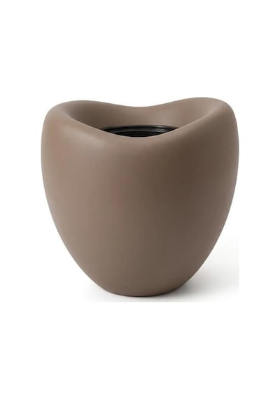 Omnipazar So-lale01 Lale Dekoratif Saksı Plastik İç Kovalı 15 Lt No: 1 Mocha