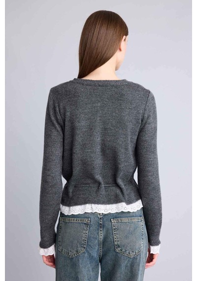 Defacto Slim Fit Triko Hırka G9990AX25WN