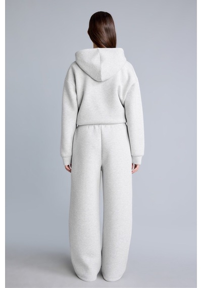 Defacto Relaxed Fit Düz Dalgıç Kumaş Geniş Paça Eşofman Altı H0939ax26augr93 Gri-gr93