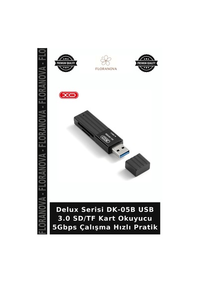 Delux Serisi Dk-05b Usb 3.0 Sd/tf Kart Okuyucu 5gbps Çalışma Hızlı Pratik