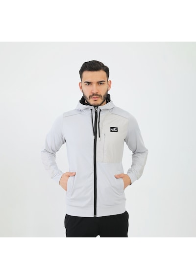 Joma Gri Erkek Günlük Sweatshirt Kapşonlu Full Zip Poly.crush M 4 001