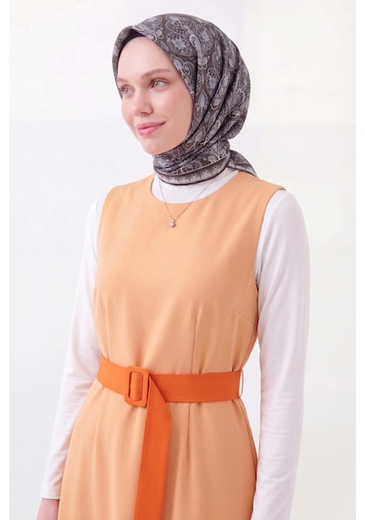 Silk Home Soft Eşarp Rûmi Siyah-gri 90x90 Çok Renkli