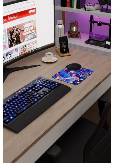 Mona Genshin Impact Anime Gacha V3 - 22x18 Gaming Mouse Pad Fare Altlığı