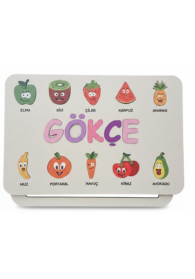 İsme Özel Bebek Hediyesi Montessori Oyuncak, Hediyelik Bebek Odası Dekor, El Yapımı Hatıralık Set 4