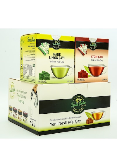 Tanlababa Sargılı Nane Limon Çayı 100 G + Sargılı Atom Çayı 100 G