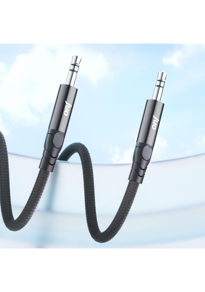 Stereo 3.5mm Trs Jack Örgülü Aux Ses Kablosu 3 Metre