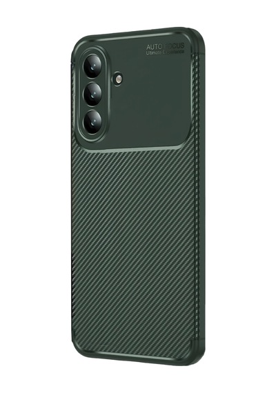 Samsung Galaxy Uyumlu - S26 Auto Focus Karbon Kapak - Koyu Yeşil