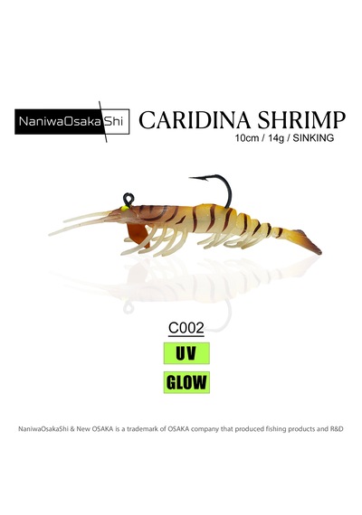 Nanıwaosakashı Carıdına Shrımp 10cm 14g C002