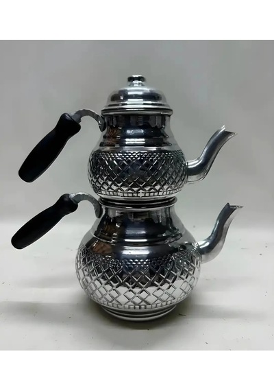 Desenli Aliminyum Takım Demlik