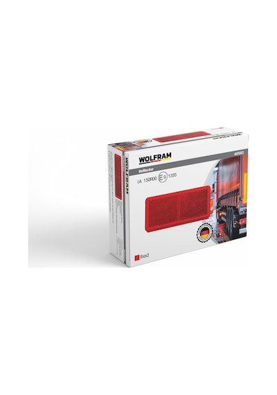 Dikdörtgen Reflektör 3m Bantlı E-belgeli Kırmızı Wolfram 40562
