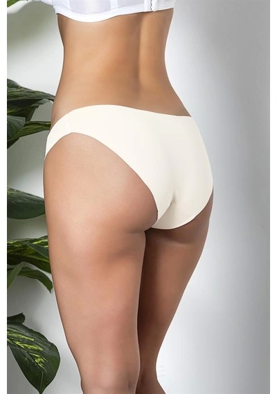 Fevien 3'lü Dikişsiz, İz Yapmaz, Lazer Kesim, Slip Külot Ekru Brf21261 Ekru