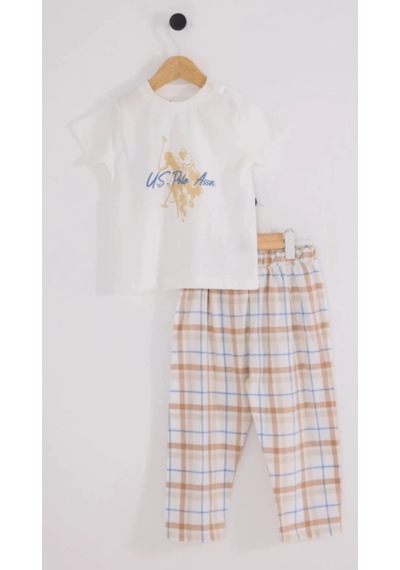 U.S. Polo Assn.  Erkek Bebek 2li Takım - Beyaz Beyaz