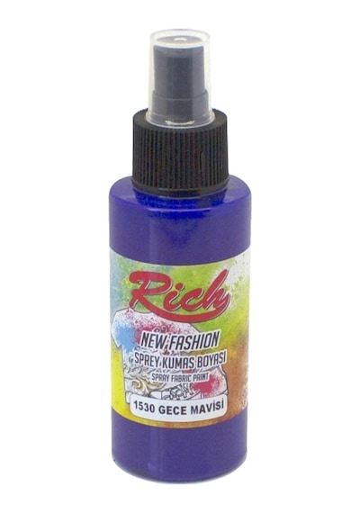 Rich New Fashion Sprey Kumaş Boyası 100 Cc. 1530 Gece  Mavisi