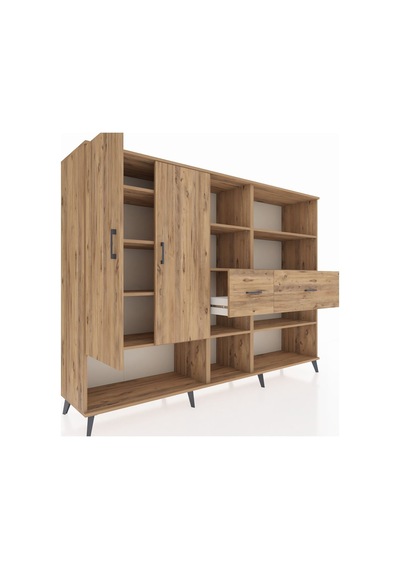 Hyperion Dolap 10 Raflı 2 Çekmeceli 2 Kapaklı 220x44x163 Çam-çam Atlas Çam - Atlas Çam Hyperion Dolap 10 Raflı 2 Çekmeceli 2 Kapaklı 220x44x163 Çam-çam Atlas Çam - Atlas Çam
