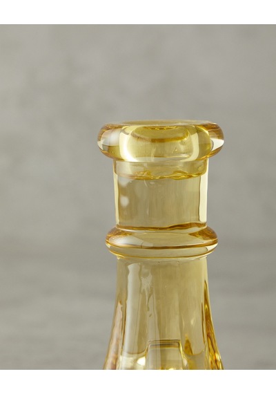 English Home Cyrstal Cam Şamdan Amber Amber