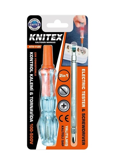 2in1 Düz - Yıldız Çıkar Tak Kontrol Kalemi - Tornavida 100-500v 5468 65519899