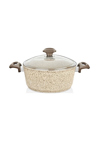 Creamy Granit 30 Cm Derin Tencere Kahverengi