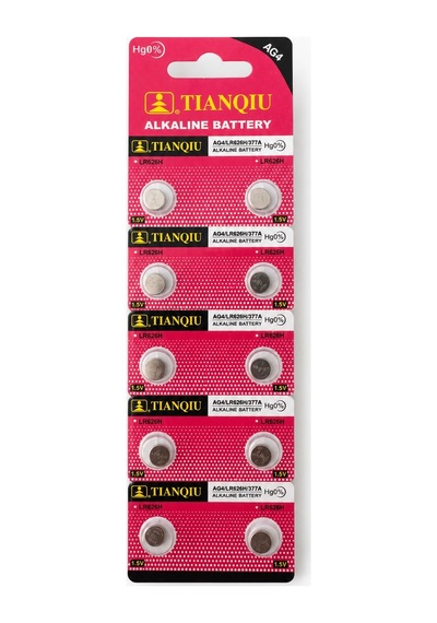 Tıanquı Ag4 Lr626 377a 1.5v Alkalin Düğme Pil 10'lu Paket - Kol Saati Ve Oyuncak Pili