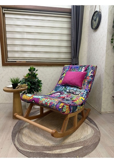 Asedia Asedia Miskin Naturel Frida Sallanan Sandalye Dinlenme Koltuğu