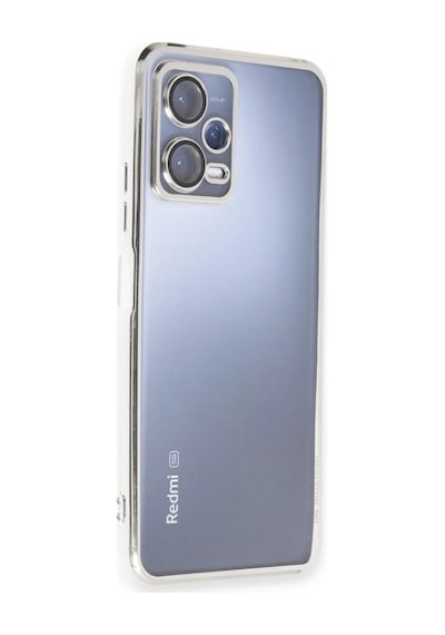 Xiaomi Redmi Note 12 5g Uyumlu Kılıf Lensli Silikon - Gümüş