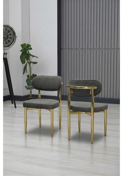 Polo Sandalye Gold Ayak 4 Adet Antrasit Antrasit