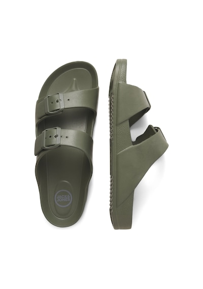 Jack & Jones Erkek Jfwcroxton Çift Bantlı Sandelet Terlik 12204004 Haki