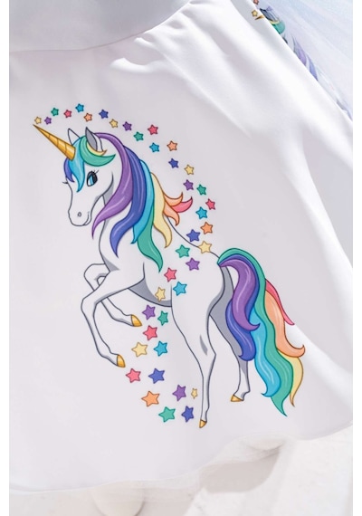 YAĞMUR KOStütüM Taç Hediyeli Unicorn Temalı Kız Çocuk Beyaz Doğum Günü Elbisesi & Parti Kostümü Beyaz YAĞMUR KOStütüM Taç Hediyeli Unicorn Temalı Kız Çocuk Beyaz Doğum Günü Elbisesi & Parti Kostümü Beyaz