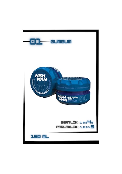 01 Saç Şekillendirici Ultra Sert Parlak Wax 150 Ml