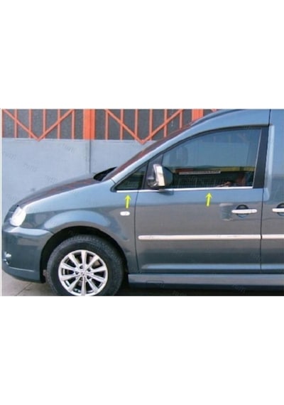 Vw Caddy Krom Cam Çıtası 4 Prç. 2004-2015 P. Çelik