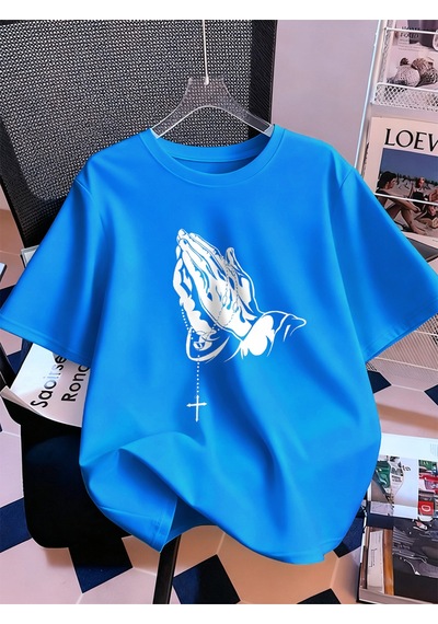 Noıssey Urban Pop Graphic Kadın Tişört Koleksiyonukod 5158 Bebe Mavi