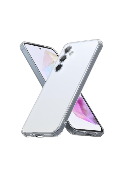 Samsung Galaxy Uyumlu A16 Kılıf Şeffaf Kamera Korumalı Renksiz Esnek Silikon Kapak Kilif