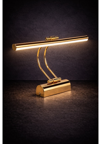 Merwish Flüt Led Aplik 35 Cm Duvar Aydınlatma 4000k Doğal Beyaz Işık Kablo Bağlantılı 220v Modern Tasarım Gold