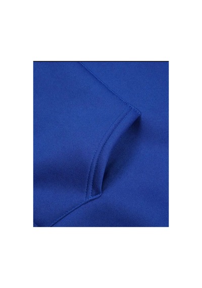 Herkesemoda X Baskı Detaylı Kapüşonlu Sweatshırt Mavi