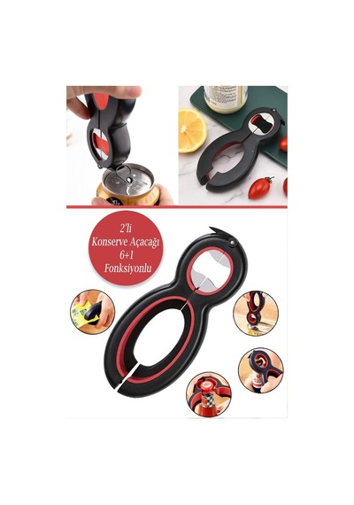 2li Set Fonksiyonlu Kavanoz Konserve Açacağı Kola Sarı Diğer