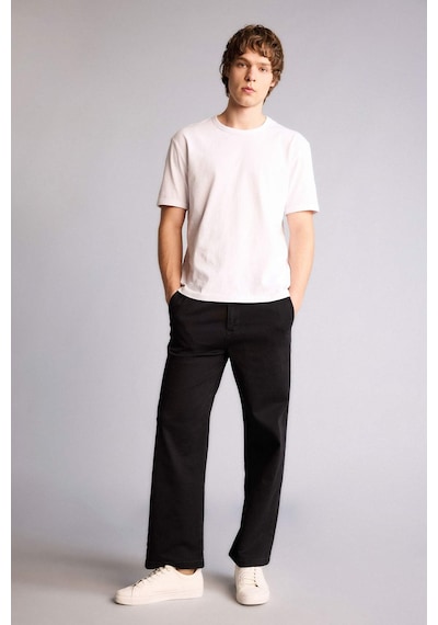 Defacto Yumuşak Dokulu Wide Leg Jean Pantolon H2880ax26spnm40 Siyah-nm40