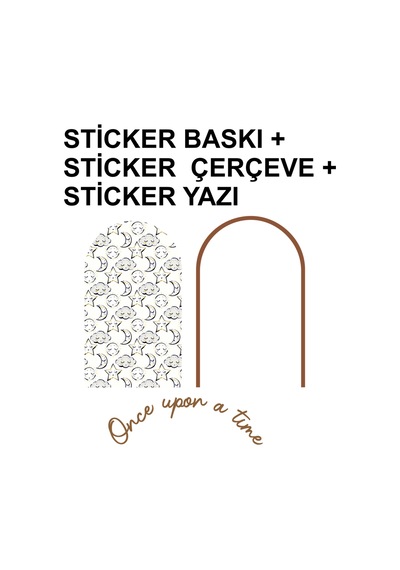 Kk Swords Ay Ve Yıldızlar Duvar Sticker, Çocuk/bebek Odası Dekoru, Yapışkan Yazı Ve Çerçeve, Masal Köşesi