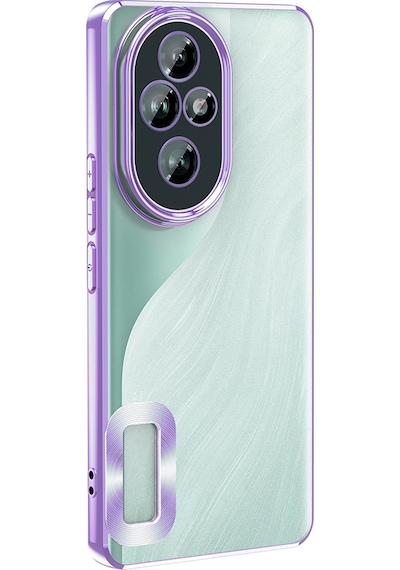 Honor 200 Uyumlu Kılıf Kamera Korumalı Logo Gösteren Zore Omega Kapak -115584 Mavi