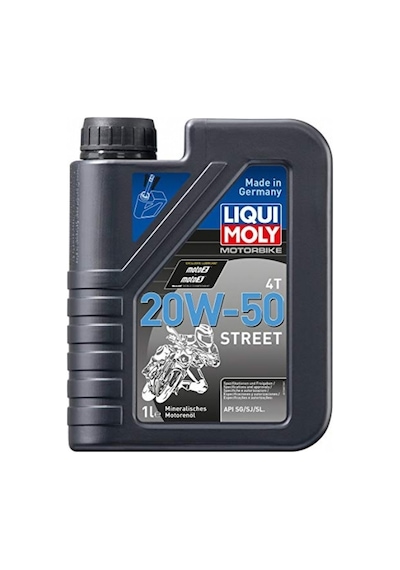 Liqui Moly 20W-50 Basic Street 4T Mineral Cadde Motosiklet Yağı (1L)