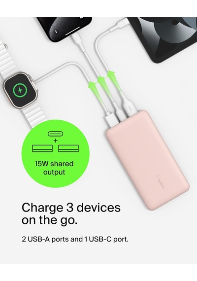 Belkin Batterie Externe 10k - Rosebatterie Externe 10k Gül Diğer