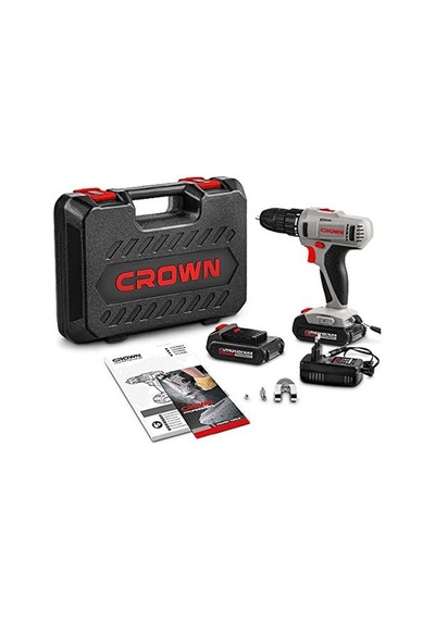 Crown Çift Vitesli Akülü Vidalama 14.4v 1.5ah Ct21055l-1.5 Bmc Bakır Sargılı Çift Akülü Şarjlı Matkap