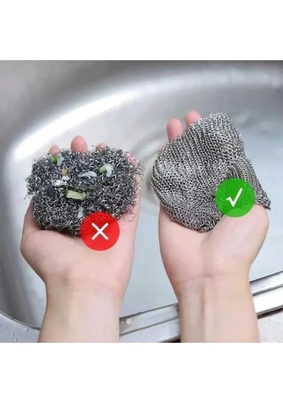 3 Adet Iki Katlı Zor Kir Bezi, Inox Telli Bulaşık Bezi, Mutfak Banyo Bezi Diğer