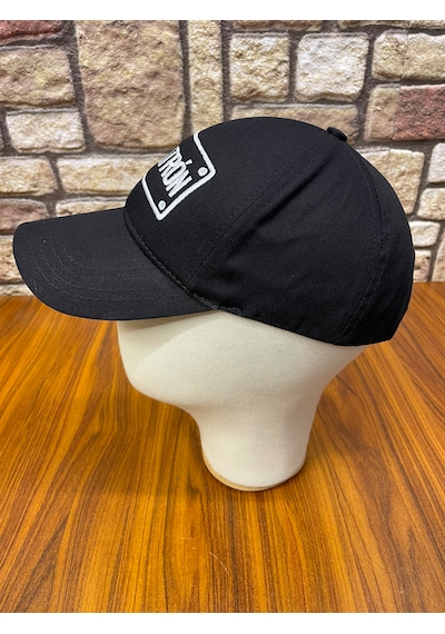 Hamze El Patron Nakışlı Siyah Renk Unisex Cap Şapka