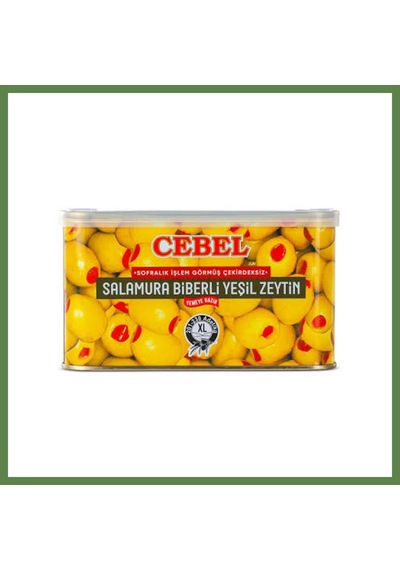 Bezos Cebel Sarı Yeşil Zeytin Biberli 600 Gr Hb006